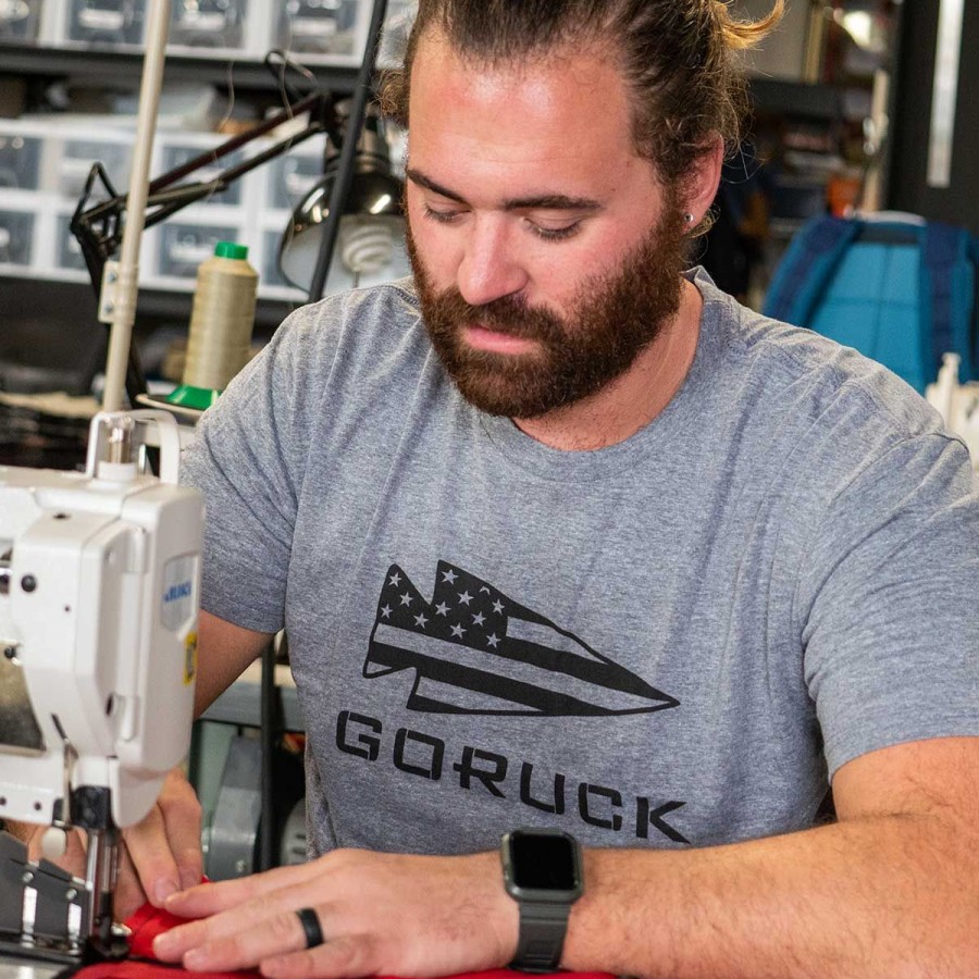 Apparel vendor-unknown Tees | T-Shirt - Goruck Usa (Black & Grey)