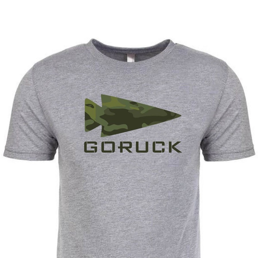 Apparel vendor-unknown Tees | T-Shirt - Goruck Spearhead - Grey + Tropic Multicam