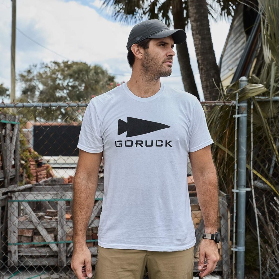 Apparel GORUCK Tees | T-Shirt - Goruck Spearhead - Heavyweight - White