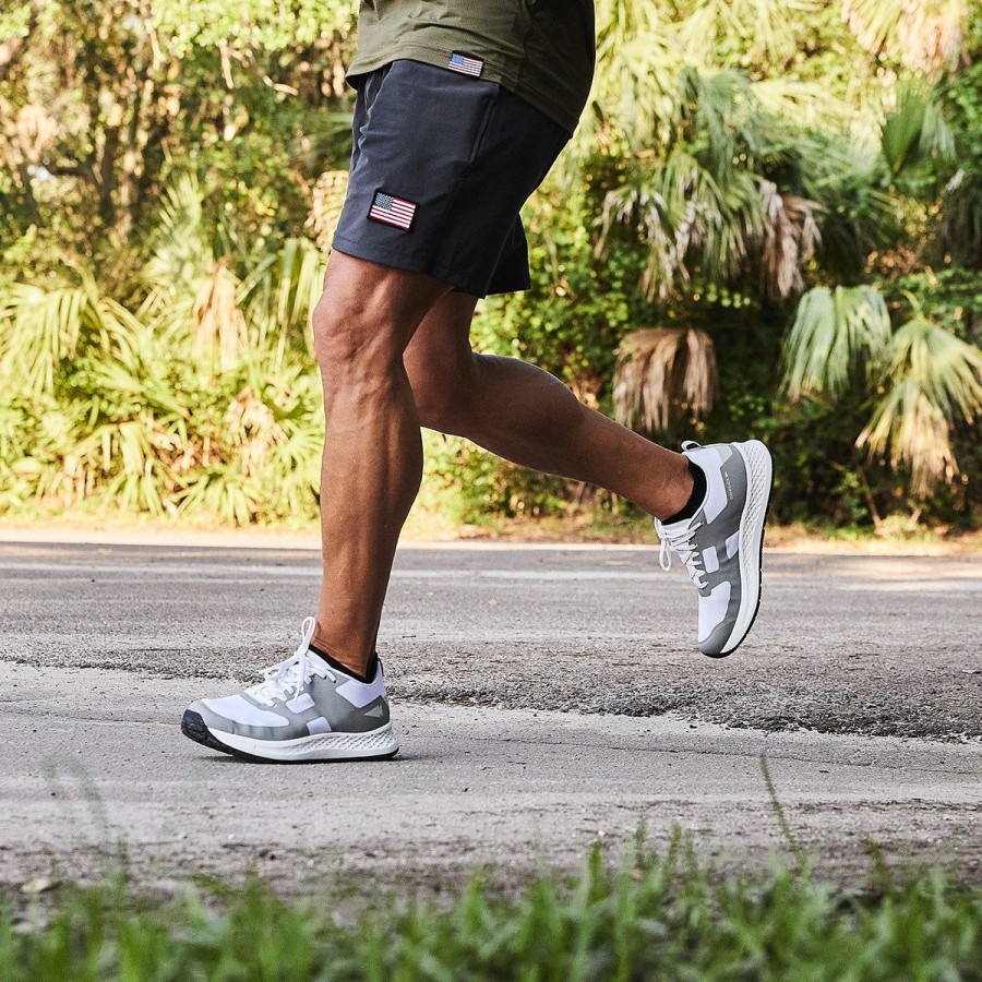 Footwear GORUCK Ultra-Supportive Running Shoes | Rough Runners - White + Speed Grey + Raven