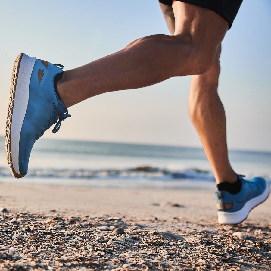 Footwear GORUCK Ultra-Supportive Running Shoes | Rough Runners - Tidal Blue + Speed Tan