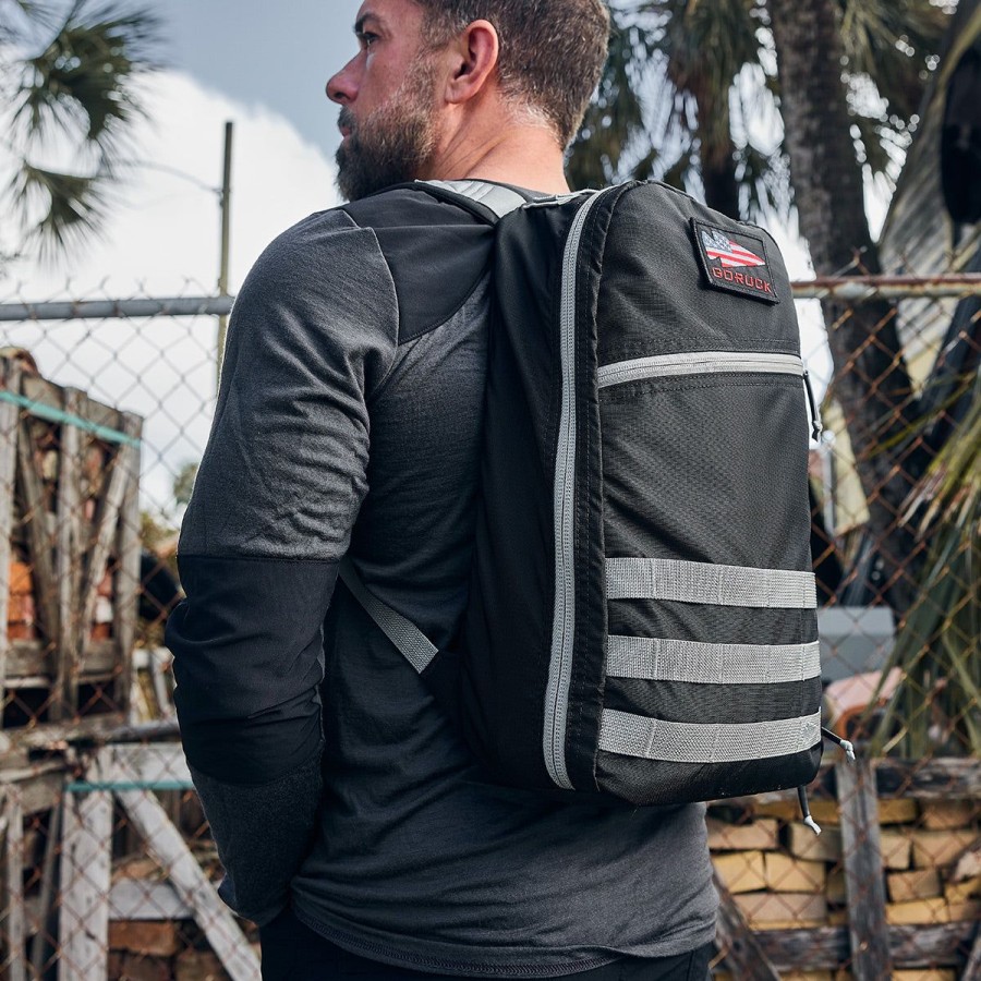 Gear GORUCK Bullet | Bullet Ruck Laptop - Ripstop Nylon - 16L Black + Speed Grey