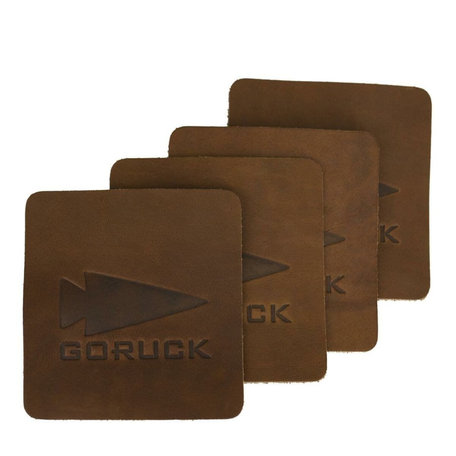 Gear GORUCK Lifestyle | Leather Spearhead Coaster Set (4X)